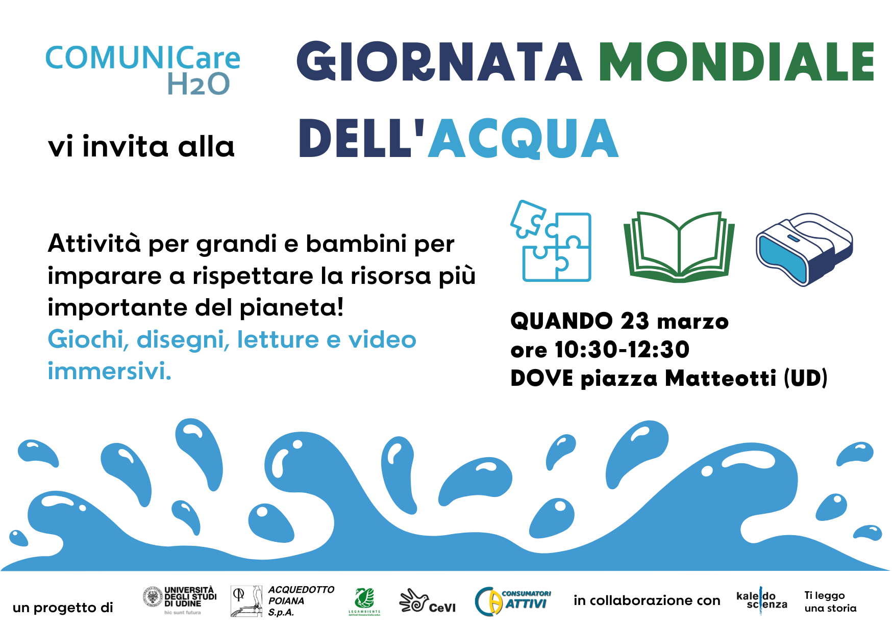 Kaleidoscienza con COMUNICare H2O per la Giornata Mondiale dell’Acqua